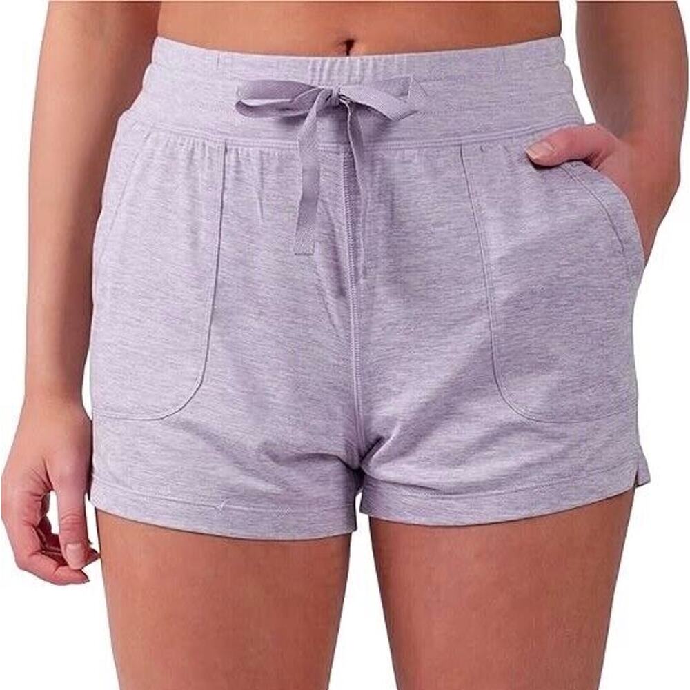 90 Degree By Reflex Women's Lightweight Lounge Shorts Plus Size 1X Chalk Violet